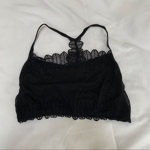Black lace bralette